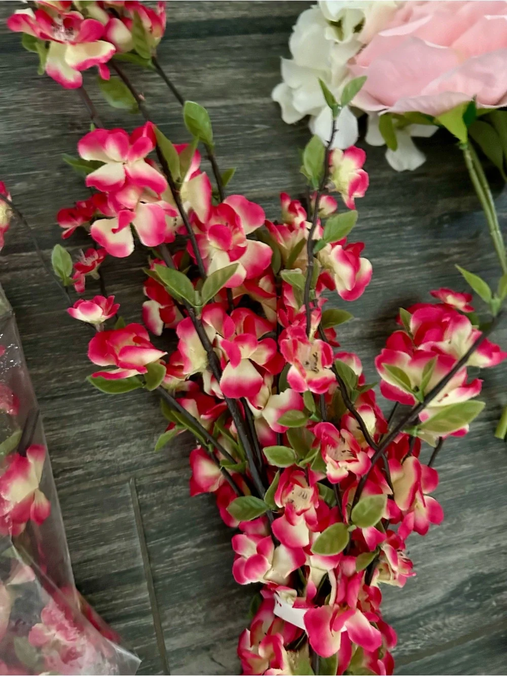 Pink Artificial Flower Bundle for Home Party Decorations farmhouse boho diy